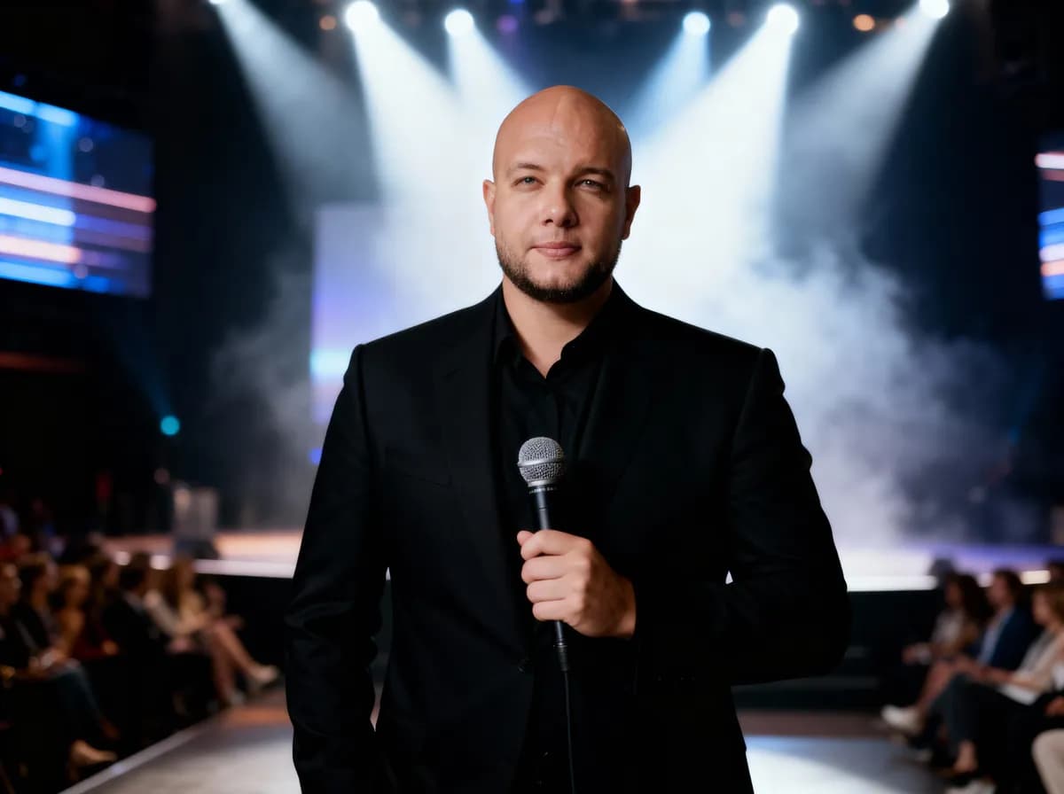 Ведущий-модератор конференции в Москве — Серж Кулаков